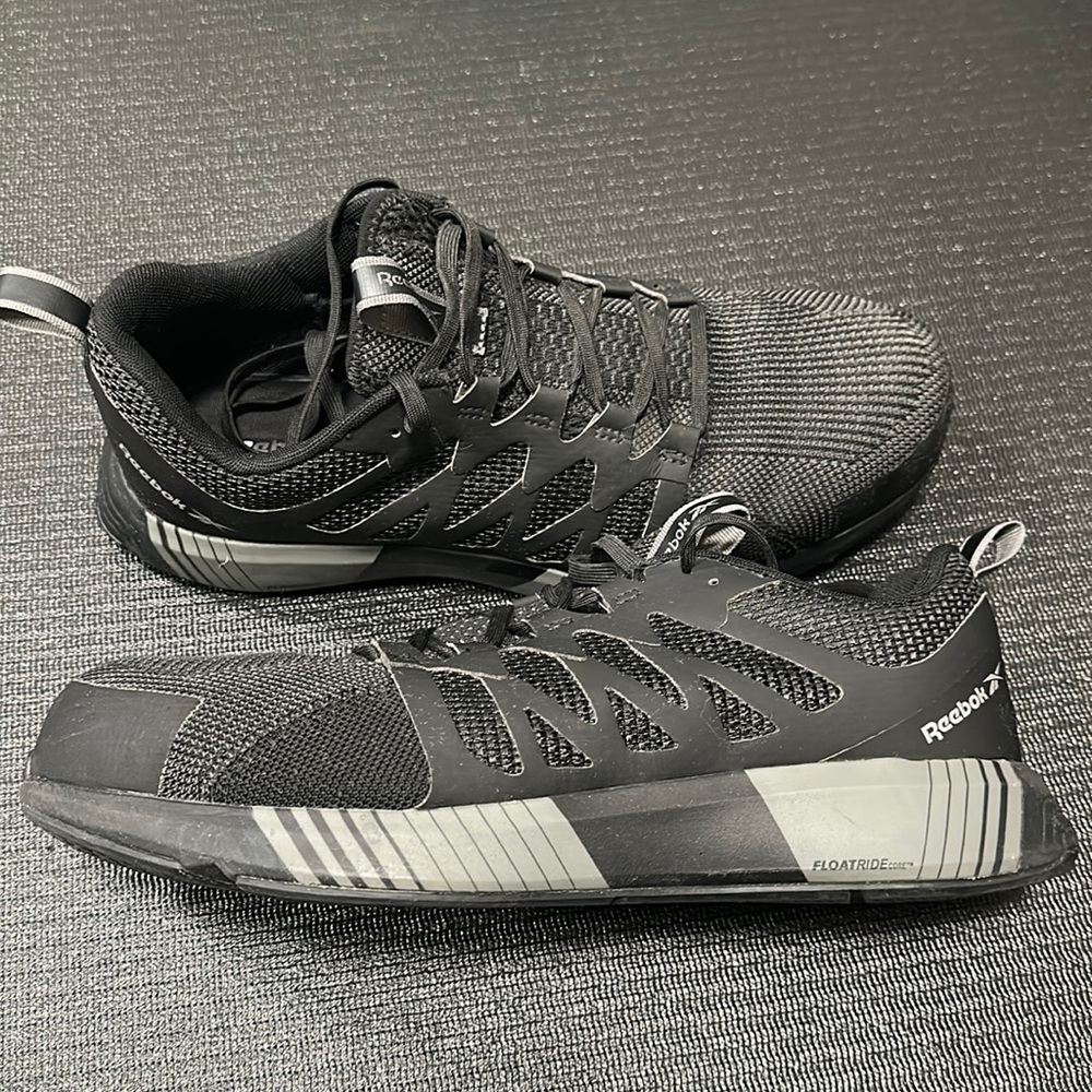 Reebok Mens Fusion Flexweave Black Safety Shoes (Wide)